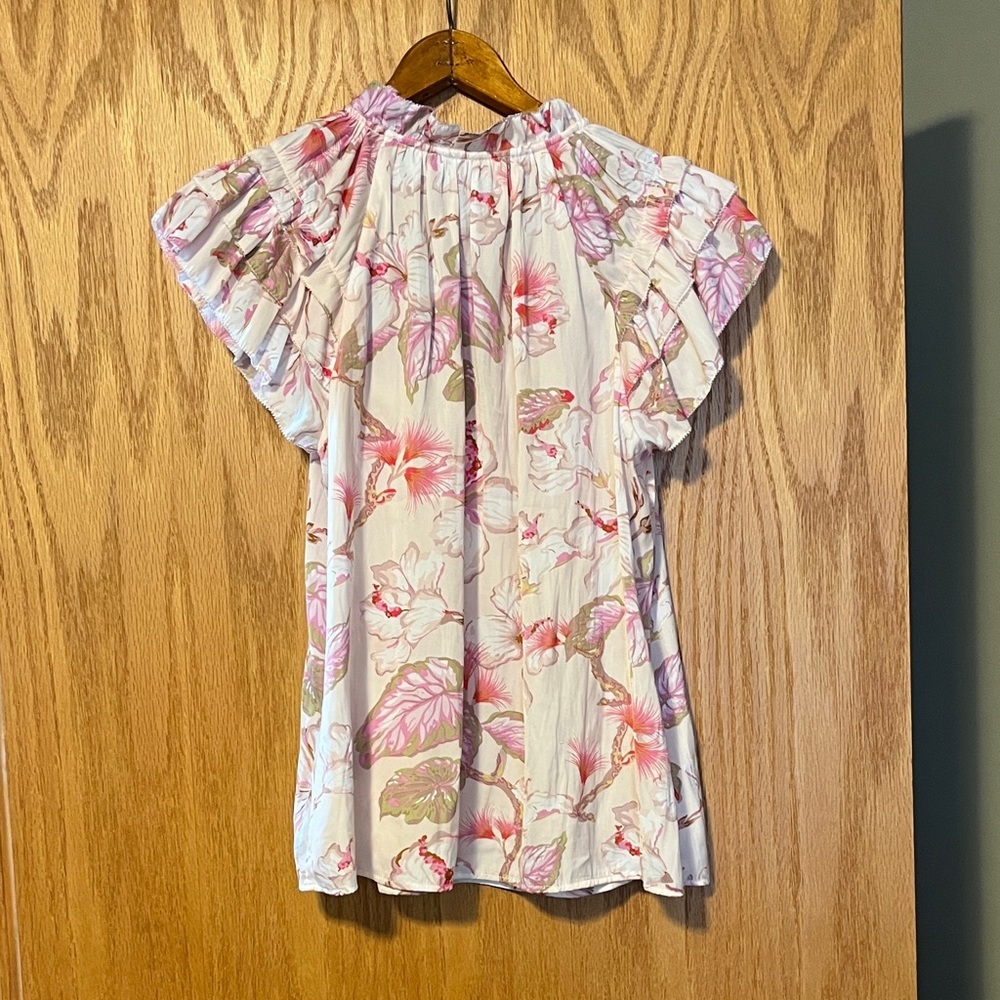 Philosophy Floral Blouse in Pink and Cream - Picture 8 of 12